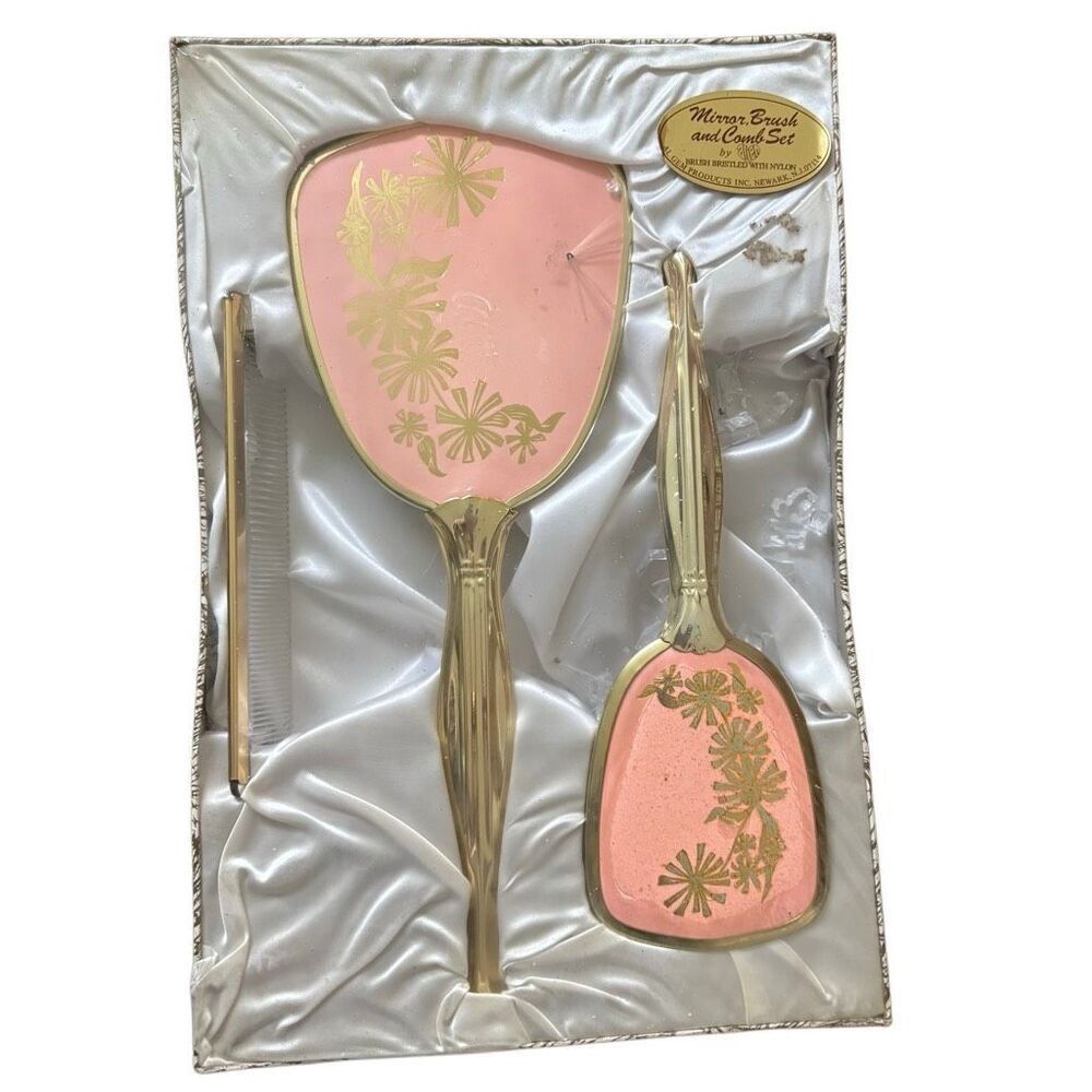 Vintage Mirror Brush & Comb Set By Aljen *Read*